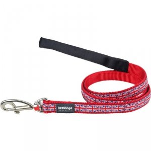 Smycz dla psa Red Dingo Union Jack 1,2 m Czerwony 1.2 x 120 cm
