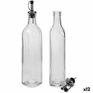 Zestaw do oliwy i octu Vivalto WJ6079-L Przezroczysty Szkło 2 x 50 ml 5,7 x 29,5 x 5,7 cm (12 Sztuk)