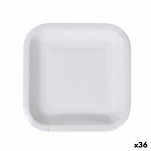 Zestaw naczyń Algon Jednorazowe Biały Karton 20 cm (36 Sztuk)