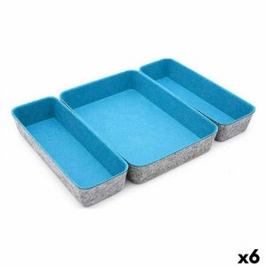 Organizer do Szuflad Confortime Filc 28 x 20,5 x 5,3 cm 3 Części (6 Sztuk)
