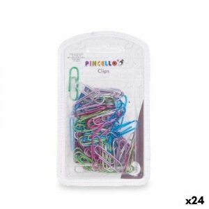 Clip Pincello 384 Wielokolorowy Metal Mały (24 Sztuk)