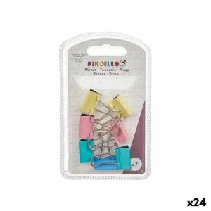 Klamerki Pincello 387 Wielokolorowy Metal Clip Mały (24 Sztuk)