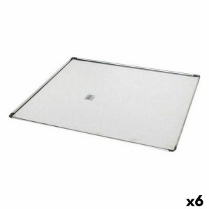 Blacha do piekarnika VR Srebrzysty Aluminium Prostokątny 41 x 37 x 0,5 cm (6 Sztuk)