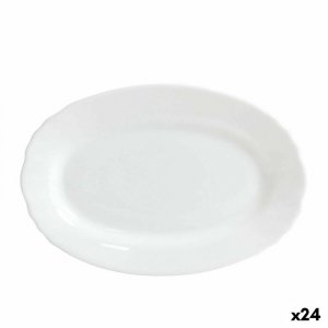 Półmisek Kuchenny Bormioli Ebro Szkło Owalne 23 x 15,5 x 2,1 cm (24 Sztuk)