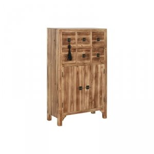Komoda Home ESPRIT Czarny Naturalny Jodła Drewno MDF Orientalny 63 x 27 x 101 cm
