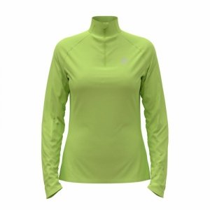 Bluza bez kaptura Damska Odlo Mid Layer Essential 1/2 Kolor Zielony