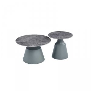 Stolik Home ESPRIT Szary 70 x 70 x 43 cm 70 x 70 x 1 cm