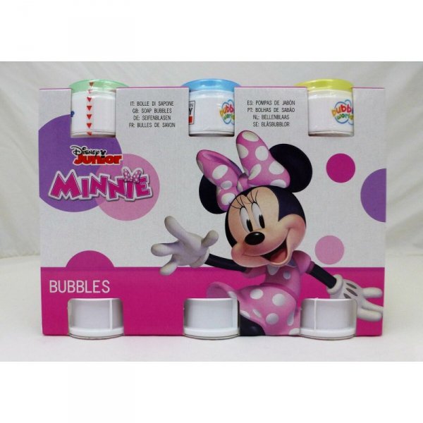 Zestaw do robienia baniek mydlanych Minnie Mouse 3,8 x 11,5 x 3,8 cm (24 Sztuk)