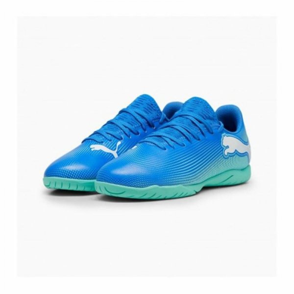 Buty dziecięce do piłki salowej Puma Future 7 Play It Niebieski