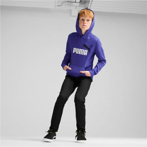 Bluza z kapturem Dziecięca Puma Essentials+ 2 Col Big Logo Niebieski