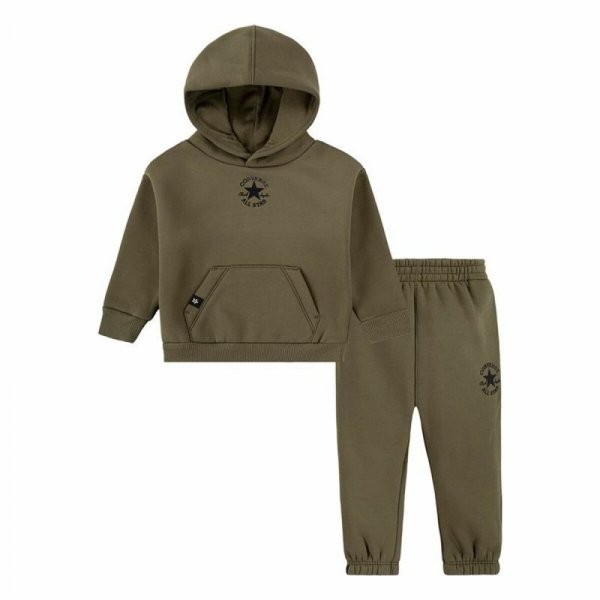 Zestaw Sportowy dla Dziecka Converse Sustainable Core Po Oliwka 2 Części