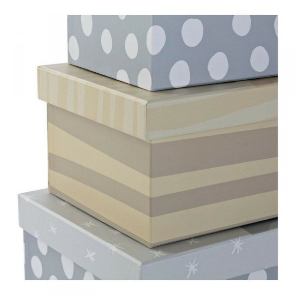 zestaw dekoracyjnych pudełek DKD Home Decor Wielokolorowy Karton Dziecięcy Lew 41 x 28 x 18,5 cm 6 Części
