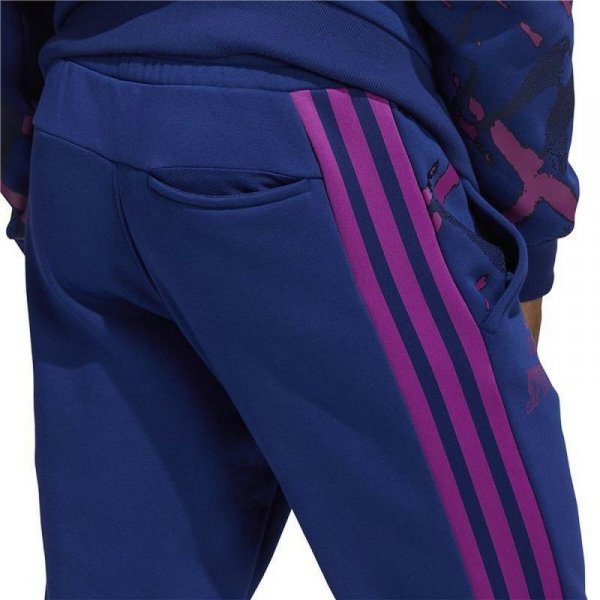 Długie Spodnie Dresowe Adidas Reverse Retro Future Icons Niebieski Mężczyzna