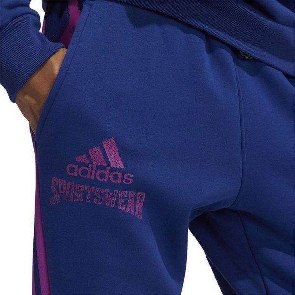 Długie Spodnie Dresowe Adidas Reverse Retro Future Icons Niebieski Mężczyzna