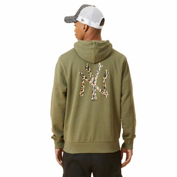 Bluza z kapturem Męska New Era MLB New York Yankees Khaki