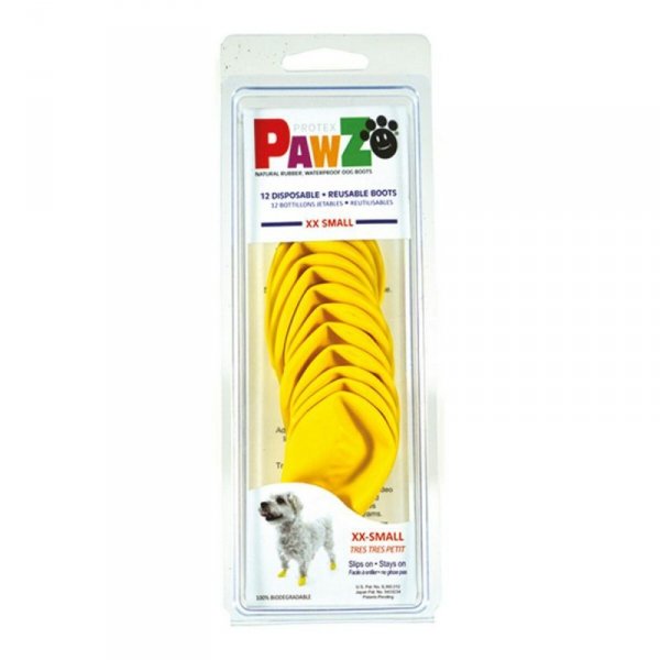 Buty Pawz Pies 12 Sztuk Żółty Rozmiar XXS