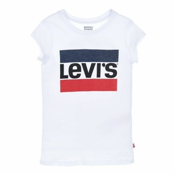 Koszulka z krótkim rękawem Dziecięca Levi&#039;s Sportswea Biały