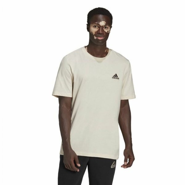 Koszulka z krótkim rękawem Męska Adidas Essentials Feelcomfy Biały