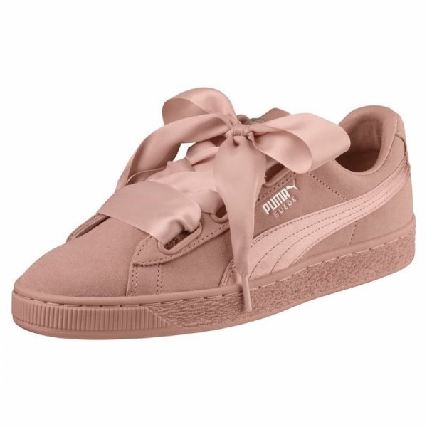 Obuwie Sportowe Damskie Puma Suede Heart Ep Żółty