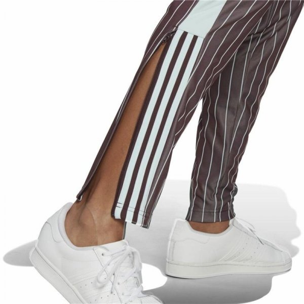 Długie Spodnie Dresowe Adidas Brązowy Kobieta
