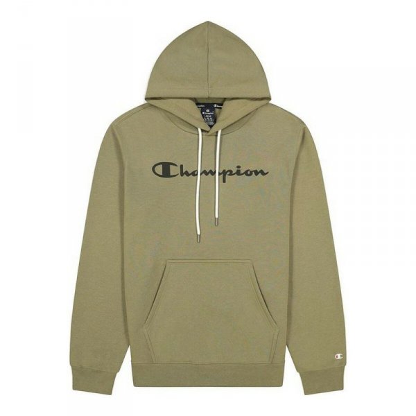Bluza z kapturem Męska Champion Script Logo Print Brązowy