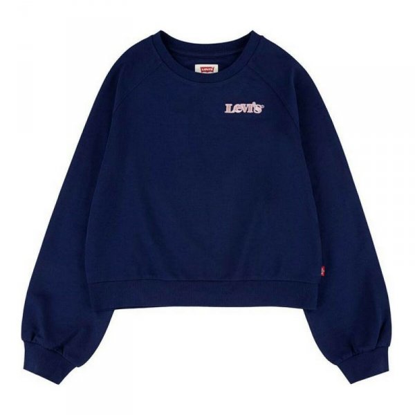 Bluza bez Kaptura dla Dziewczynki Levi&#039;s Benchwarmer Ciemnoniebieski