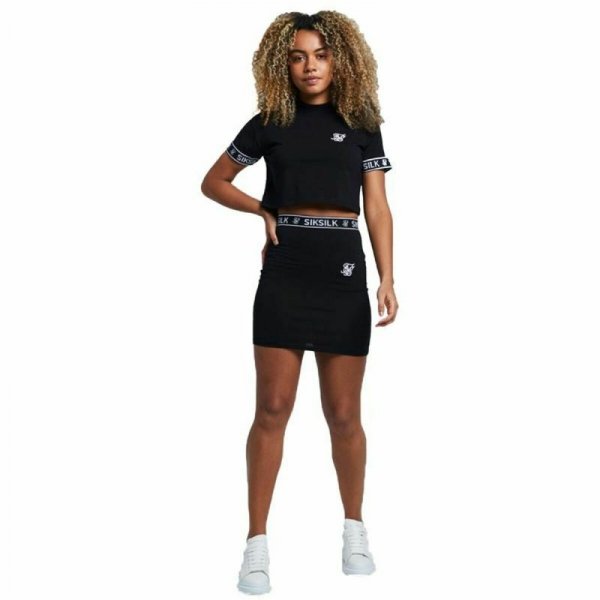 Spódnica do tenisa SikSilk Elastic Czarny (36)