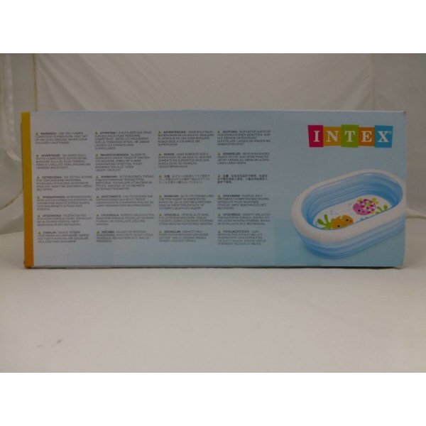 Dmuchany Fotel dla Dzieci Intex Owalna Niebieski Biały 230 L 163 x 46 x 107 cm (6 Sztuk)