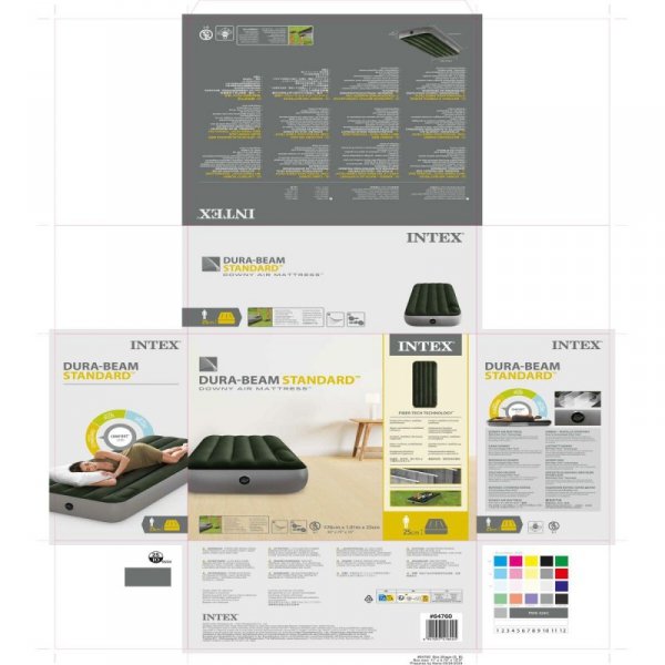 Materac Dmuchany Intex 76 x 25 x 191 cm (6 Sztuk)
