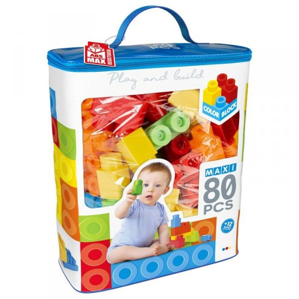zestaw do budowania Color Block Basic Torba 80 Części (6 Sztuk)