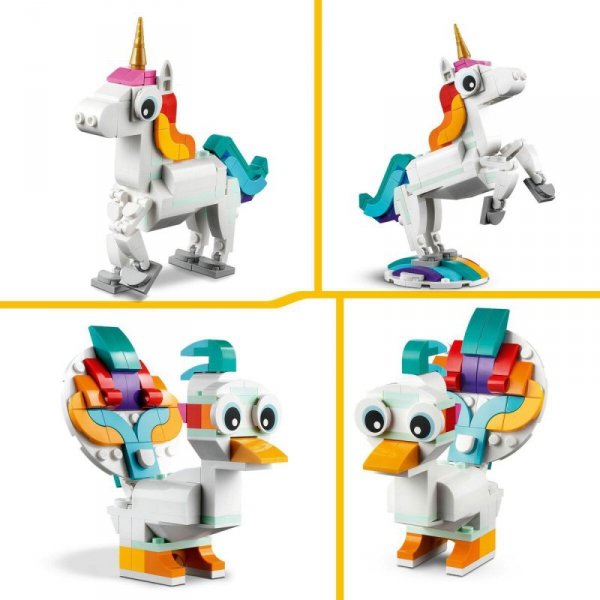 zestaw do budowania Lego Creator Magic Unicorn 31140 3 w 1 145 Części