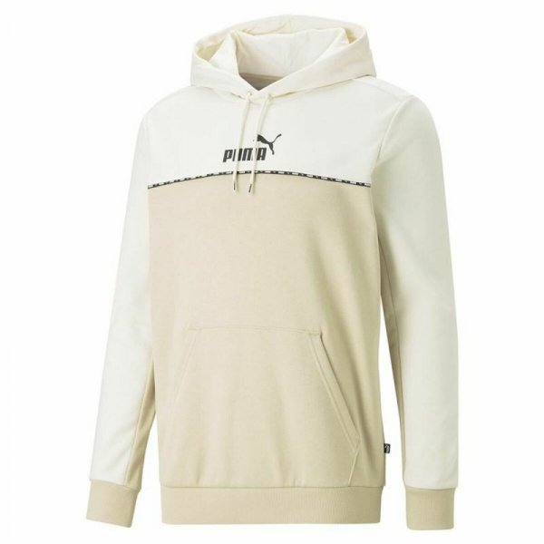 Bluza z kapturem Męska Puma Block X Tape  Beżowy