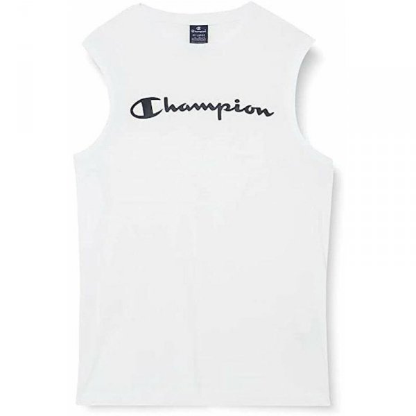 T-shirt męski bez rękawów Champion Crewneck Szary