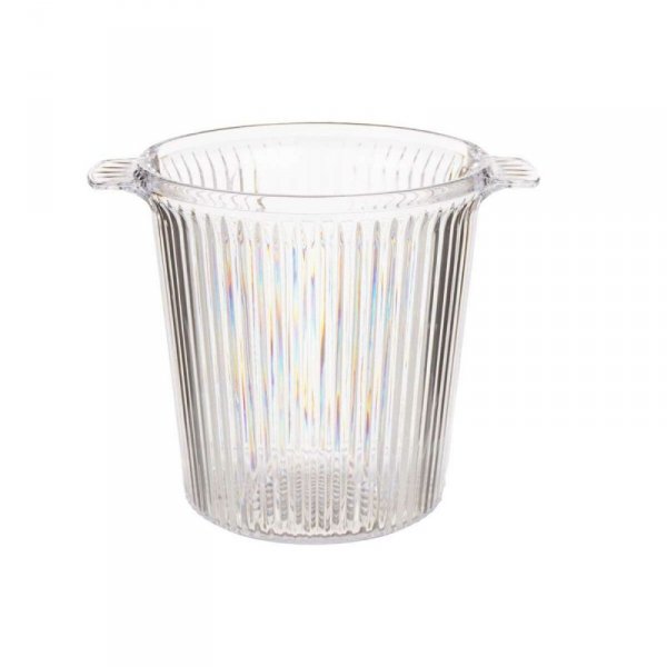 Pojemnik na lód Leknes CH26183 Przezroczysty polistyrenu Paski 16,5 x 17 x 21 cm (12 Sztuk)