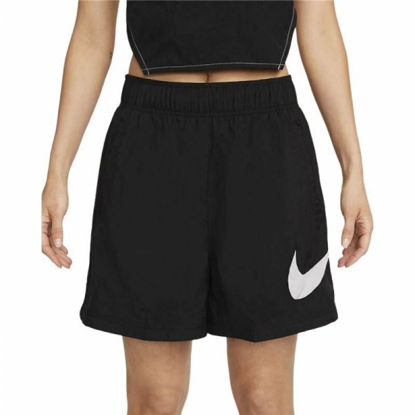 Krótkie Spodenki Sportowe Damskie Nike Sportswear Essential Czarny