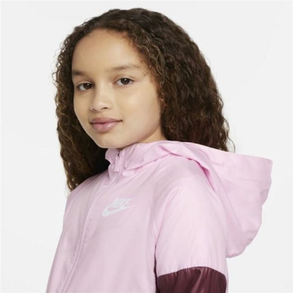 Kurtka Sportowa Dziecięca Nike Sportswear Windrunner Różowy