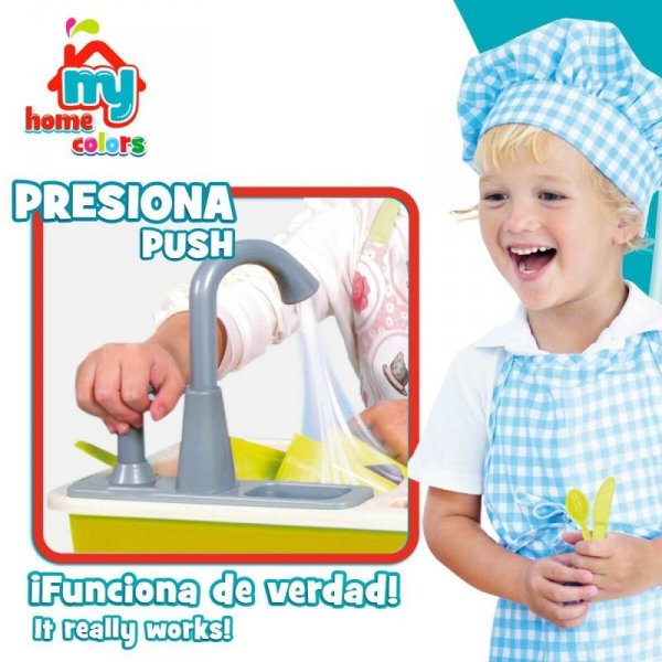 kuchnia zabawka Colorbaby 22 Części 42 x 29 x 28 cm Akcesoria zlewozmywak