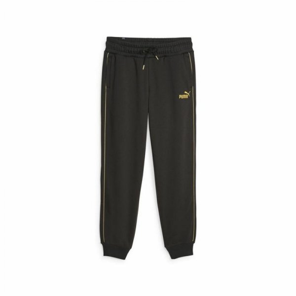 Długie Spodnie Dresowe Puma Ess+ Minimal Gold Czarny Kobieta