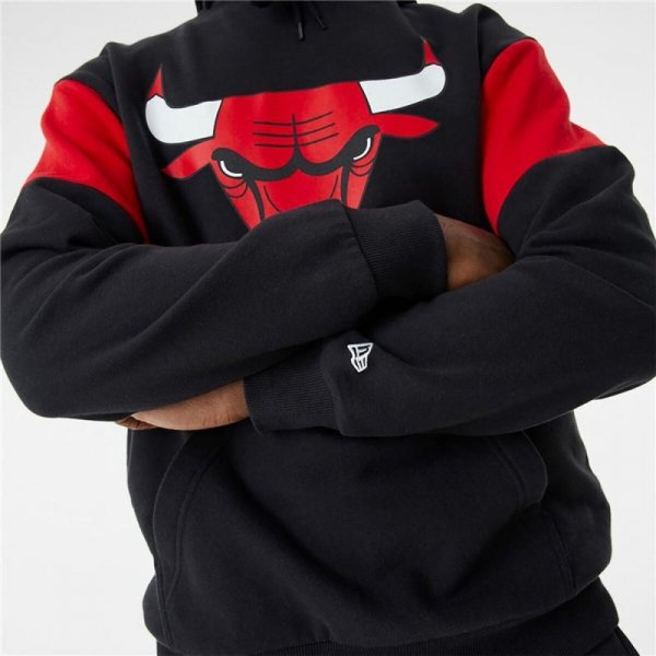 Bluza z kapturem Unisex New Era NBA Colour Insert Chicago Bulls Czarny