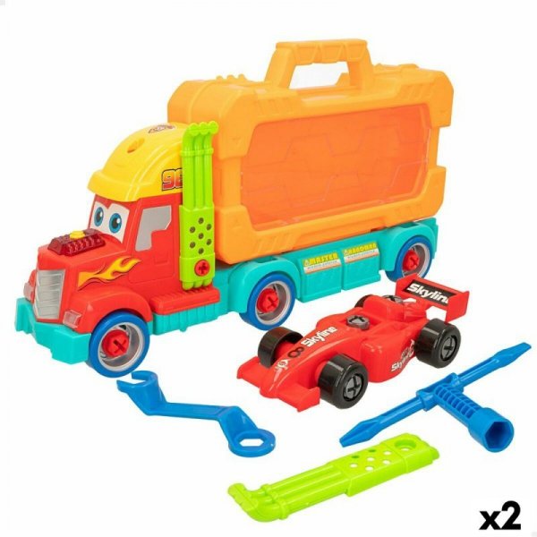 Ciężarówka Do przewozu Samochodów Colorbaby 43 x 23,5 x 10,5 cm (2 Sztuk)
