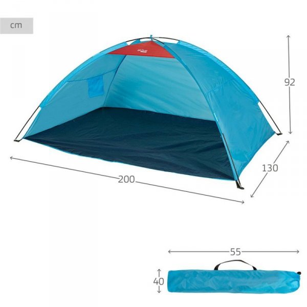 Wiatrochron Aktive Niebieski Poliester Oxford 210D 200 x 92 x 130 cm 200 x 130 x 92 cm