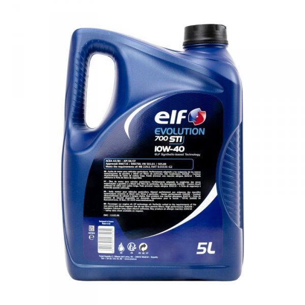 Olej do Silnika Samochodowego Elf Evolution 700 STI 10W40 5 L