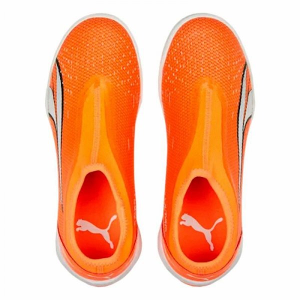 Buty Piłkarskie dla Dzieci Puma Ultra Match Ll It + Pomarańczowy