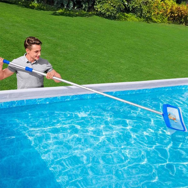Bestway Aluminiowy Teleskopowy Kij do Basenu 457 cm Ogród 58702