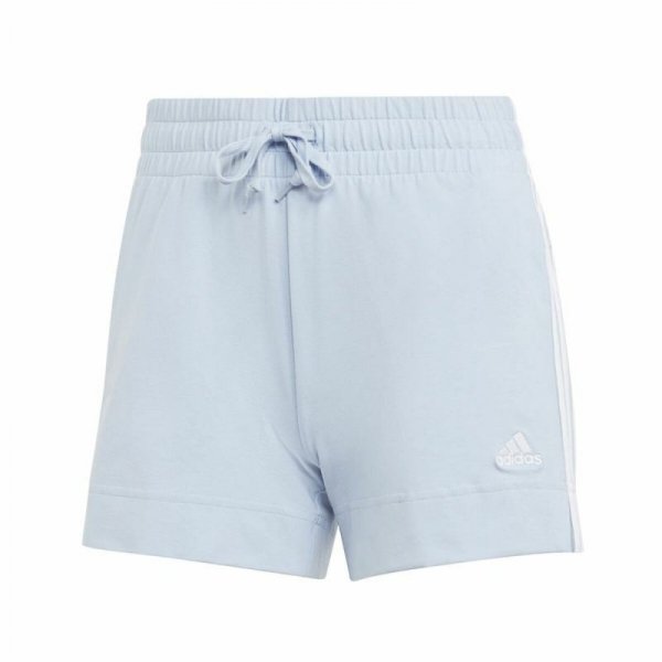 Krótkie Spodenki Sportowe Damskie Adidas 3 Stripes Sj Jasnoniebieski