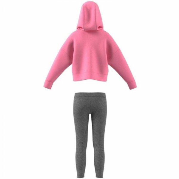Zestaw Sportowy dla Dzieci Adidas Fleece Jasnoróżowy