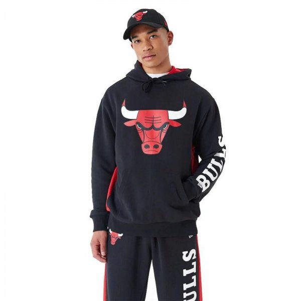 Bluza z kapturem Męska New Era Chicago Bulls NBA Czarny