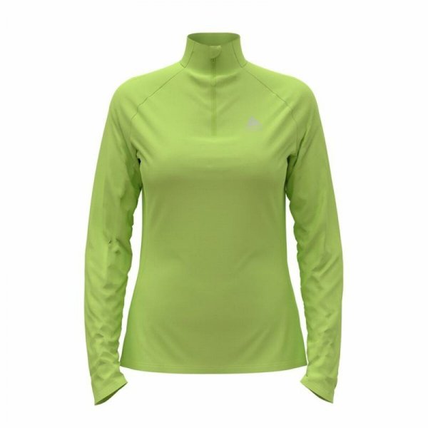 Bluza bez kaptura Damska Odlo Mid Layer Essential 1/2 Kolor Zielony