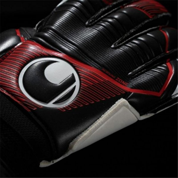 Rękawice Bramkarskie Uhlsport Powerline Soft Flex Czarny Dorosłych