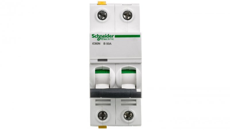 Wyłącznik nadprądowy 2P B 50A 6kA AC iC60N-B50-2 A9F03250